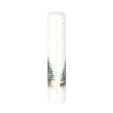 Casa Christmas Kalenderlys - Ø 5 x H 25 cm - Parrafin - Hvid