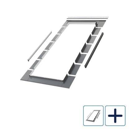 FAKRO ELV inddækning til flade tagmaterialer - 78 x 98 cm