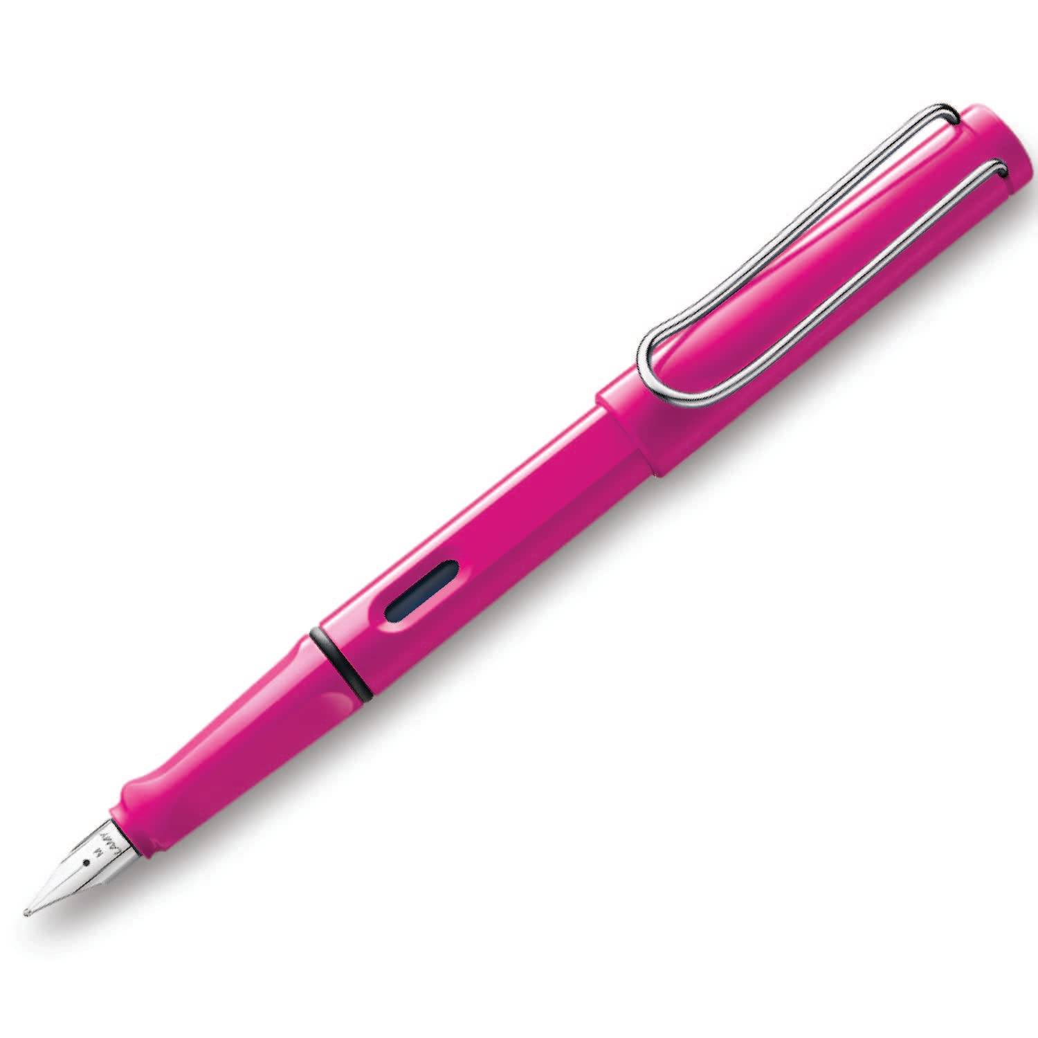 Lamy 013 FP Safari Pink Medium Nib Fountain Pen 4000100 rosa