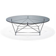 Soffbord Spider - Klarglas/förkromat stål D105