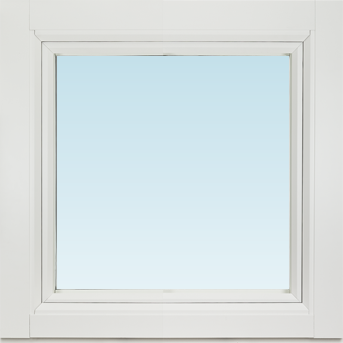 Svenska Fönster SF sidohängt fönster inåtgående 580x580mm vänster 1-luft, insida trä utsida aluminium, 3-glas  (6x6)