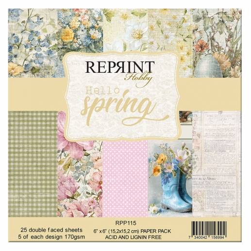 Paper Pad 6x6 - Hello Spring - Reprint