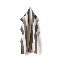 Kökshandduk Stripe 50x70cm Linnemix Beige/Svart