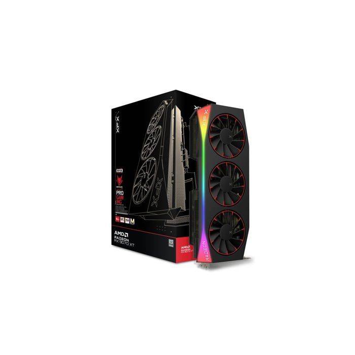 Grafikkort - XFX - Mercury AMD Radeon RX 9070XT OC - 16 GB GDDR6 - RGB - HDMI 3xDP
