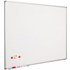 Whiteboard keramisk 100x120 cm med 16 mm alu-kant