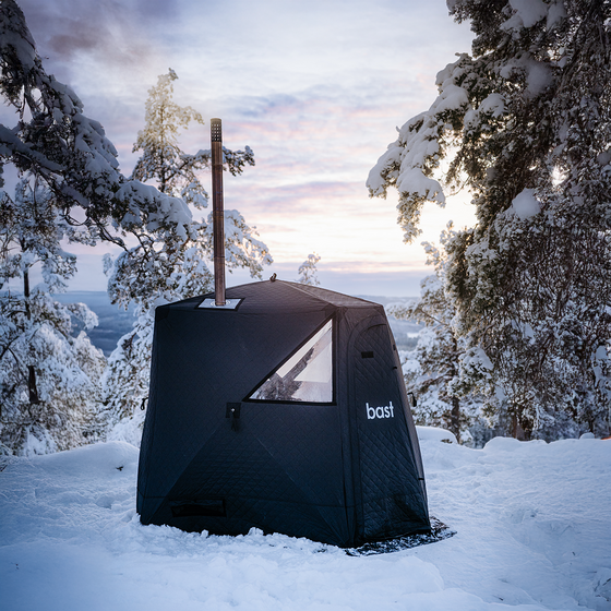 Bast Sauna Näver Basic Tält Black - One Size