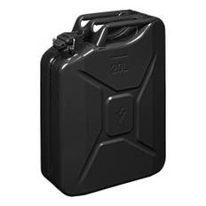 Jerry can 20L metallsvart UN- & TüV/GS-godkänd