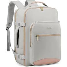 LOVEVOOK Handgepäck Rucksack Flugzeug, 40x30x20cm Cabin Reiserucksack Damen Kofferrucksack, Wasserdicht Reisetasche Unter Sitz Tasche, Travel Backpack für Reise Business Wandern Weekend Grau
