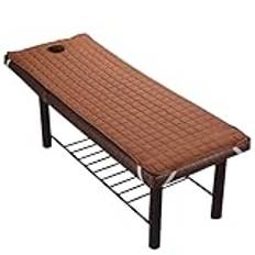 S190 Massagebordsdyna - 190x80cm/75x31in Förtjockad Spa Bed Topper Med Ansikte Och Fyrkantiga Hål | Ergonomisk Kudde Vaddering For Professionella Massagebord (säng Ingår Ej)(D,S190x80cm/75x31in)