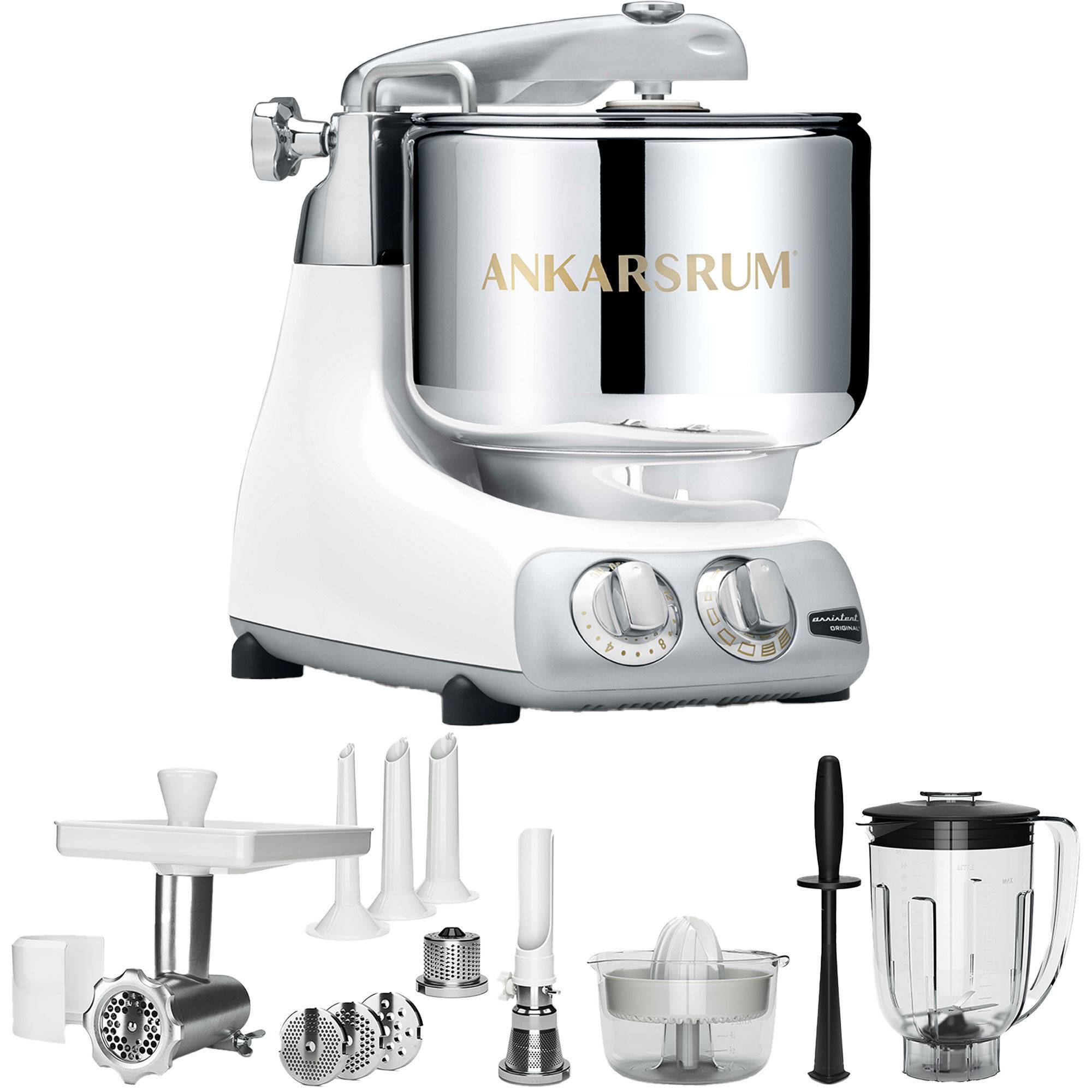 Ankarsrum AKM 6230 Köksmaskin + Deluxepaket, White - Vit