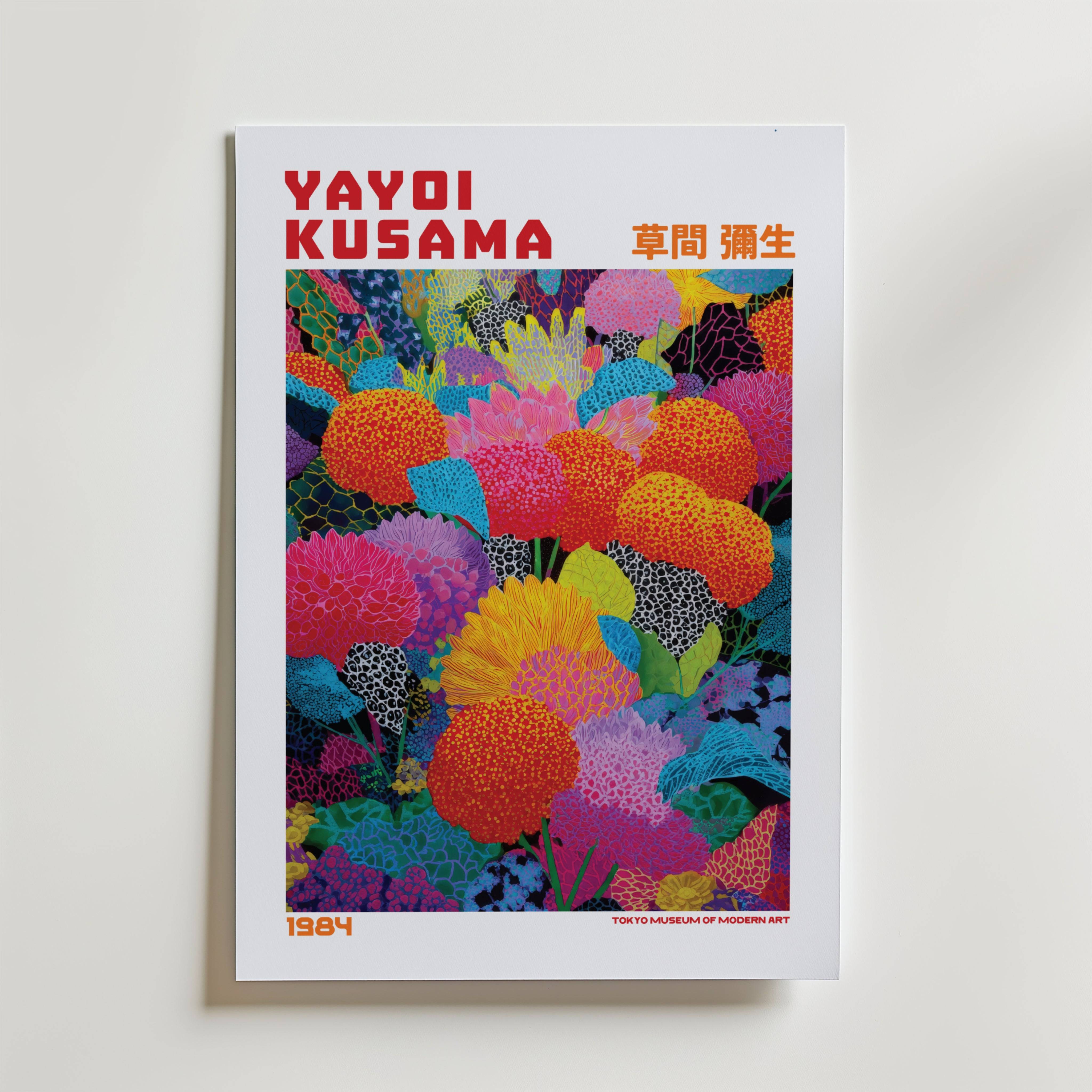 Yayoi Kusama Radiant Garden Burst 1984 Poster - Fine Art Poster 50x70 cm