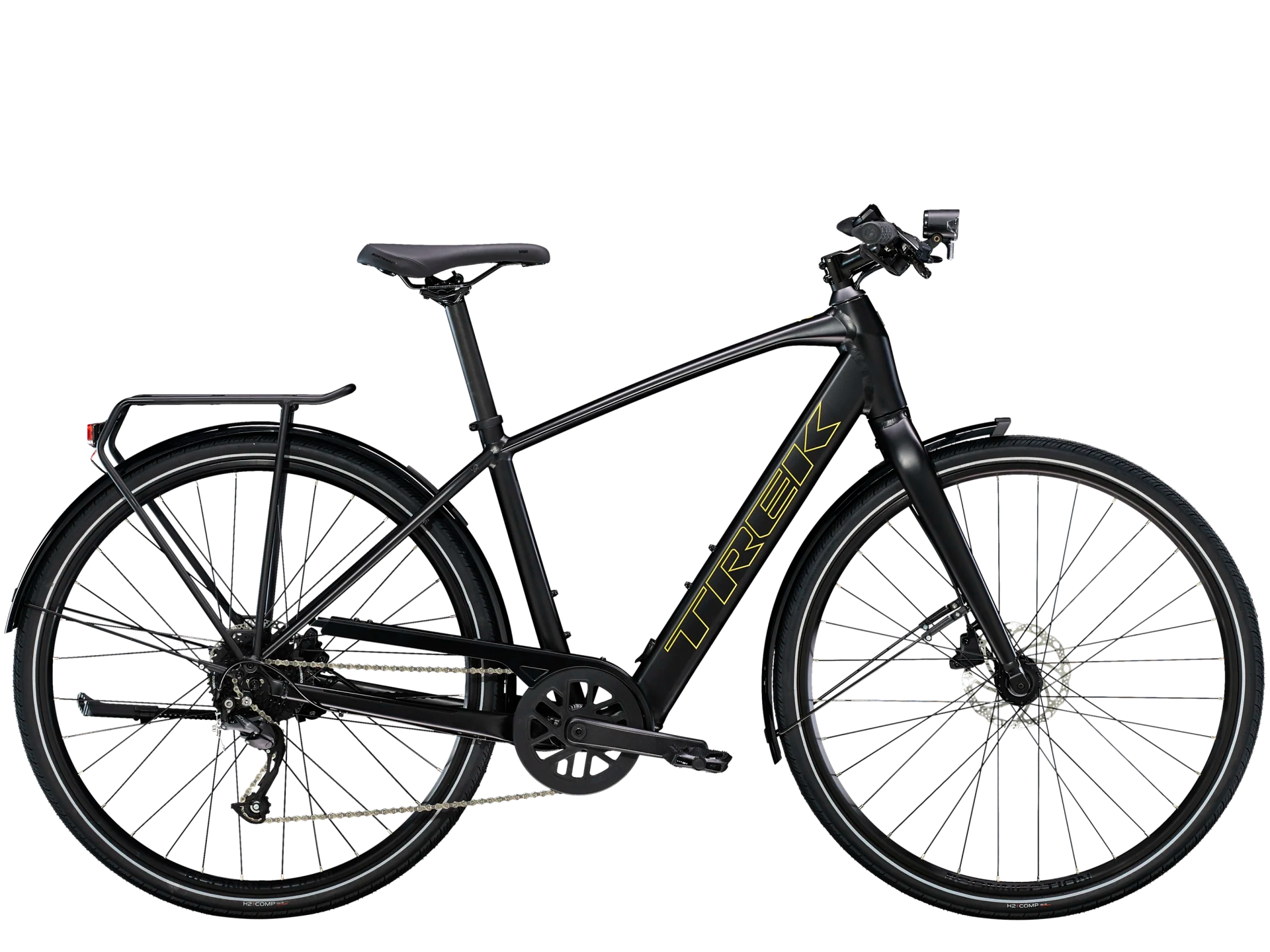 Trek FX+ 2 Elcykel Herre - M / Satin Trek Black