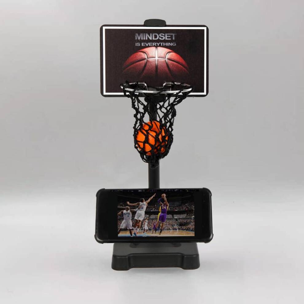 GYSH Mini Desktop Basketball Hoop til Office Lille Bordplade Basketball Spil Leget?j Skrivebord Leget?j til Kontor for Voksne Indend?rs Mindste F