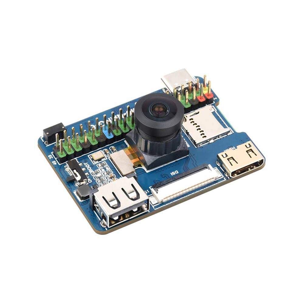 CM4--C Base Board (C) Onboard 8MP Camera for Raspberry Pi Compute Module Compact IO Expansion and AI Projects