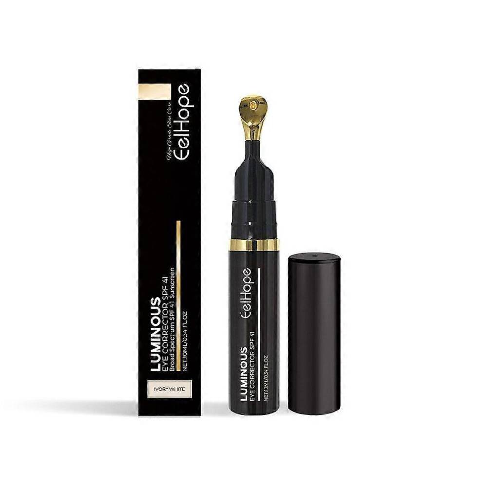 (Ivory White) Luminous Eye Corrector SPF 41, Under Eye ColorAcne Pigmentation Blemishes High Coverage Dark Circles