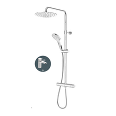 Gustavsberg Estetic GB4120849953 Takduschset matt svart, 160 c/c