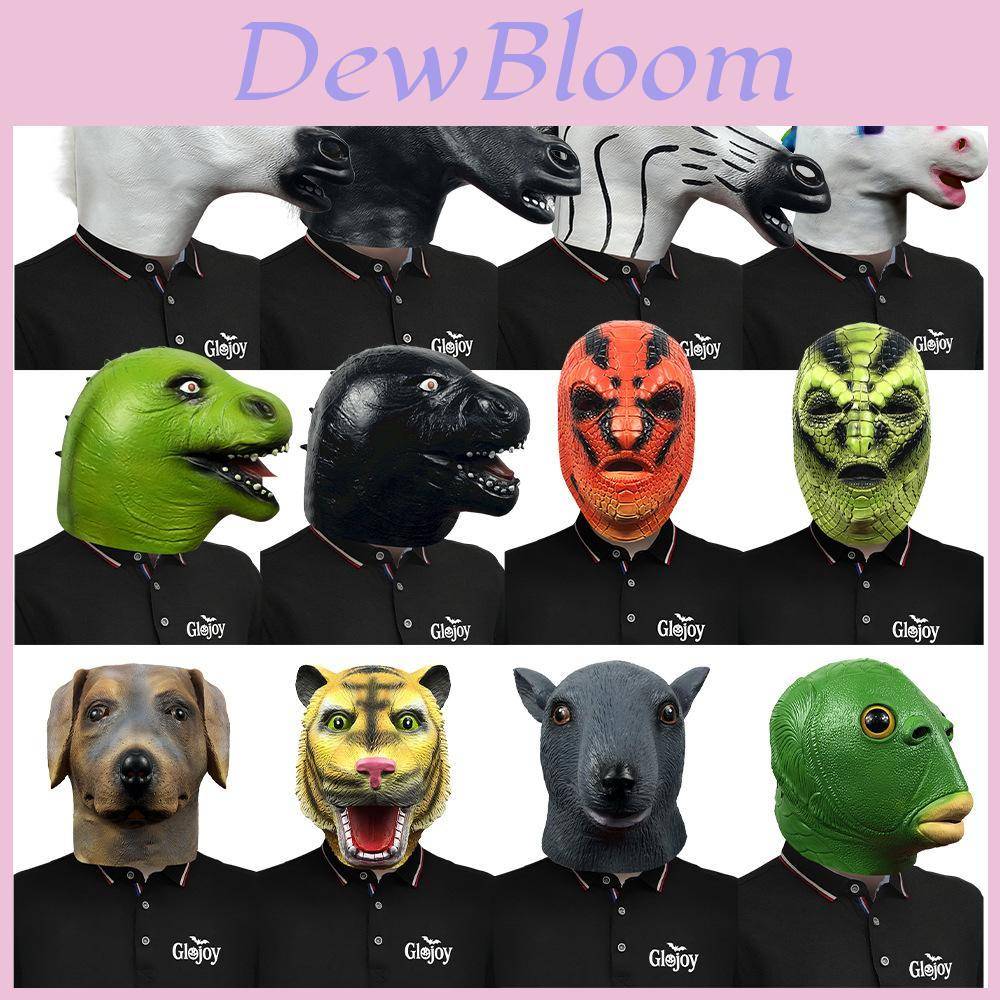 Djurserie Latex Djurmask För Cosplay Och Halloweenfest Roligt cm