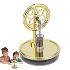Stirling Engine Model, Low-Temperature Electricity Generator, Educational Science Kit, Desktop Decoration, Functional Home Decor, Compact Design, Easy Assembly, Perfect for Adults