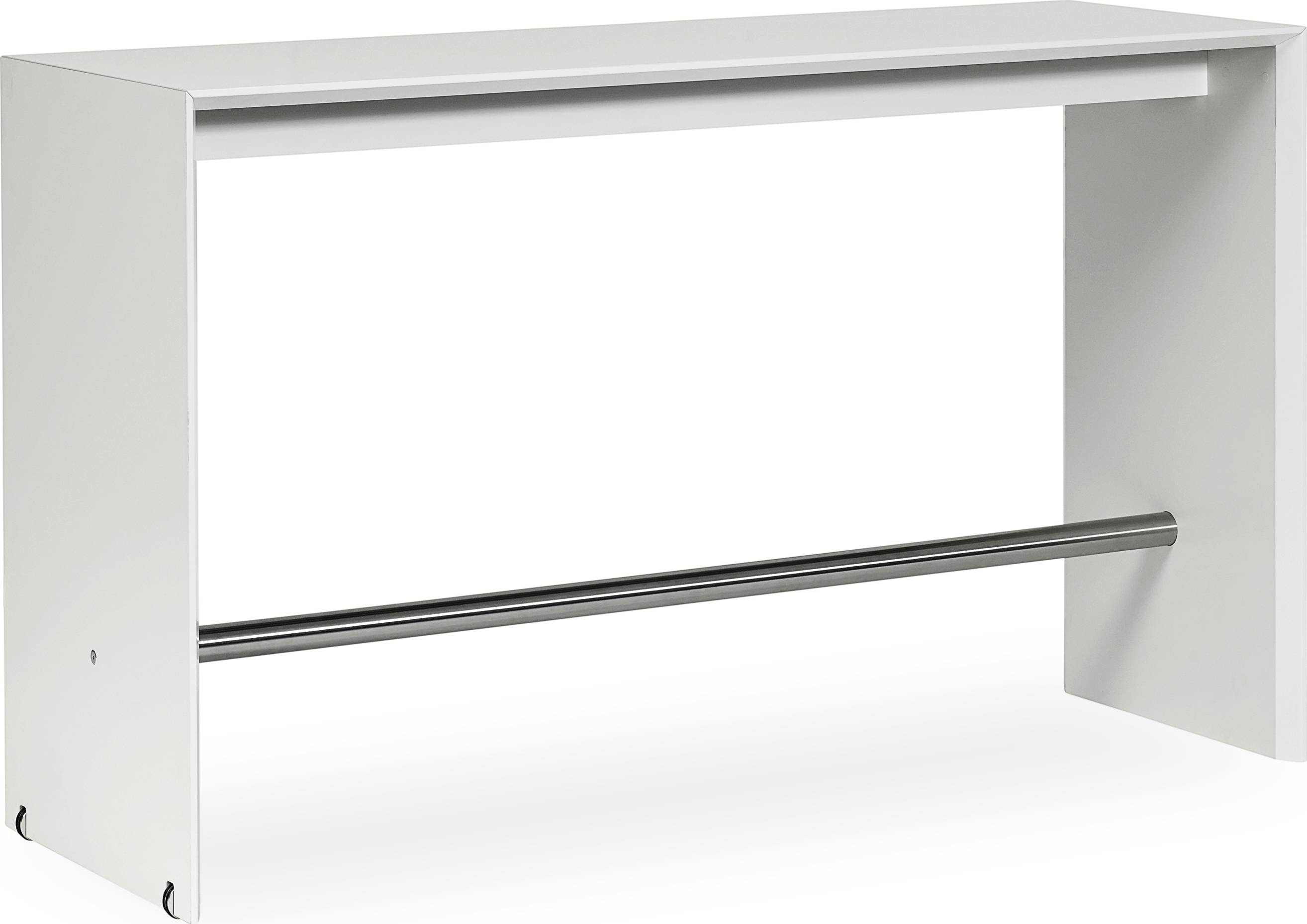 Andersen Højbord 295x80x108cm, hvid laminat/c-kant