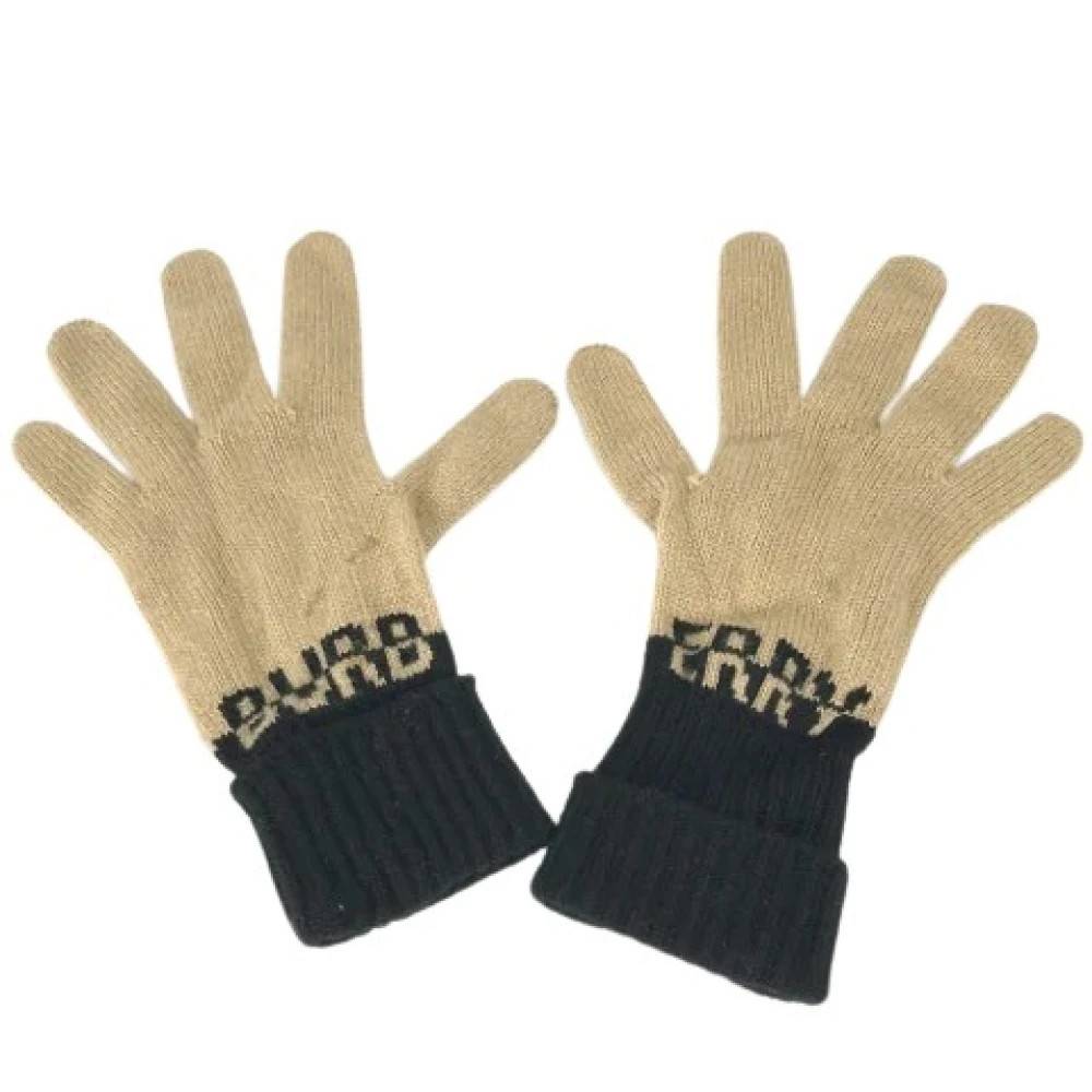 Burberry Vintage Pre-owned Varme Handsker - Vintage - Dame - Beige - ONE SIZE -
