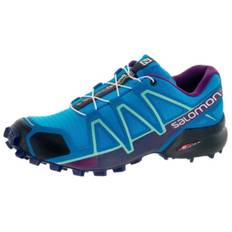 Salomon Speedcross 4 Comfortable Versatile Non-Slip Durable Low-Top Casual Running Shoes Women sneaker Blue 398422 38