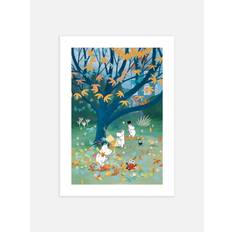 Moomin Family Autumn Garden Poster