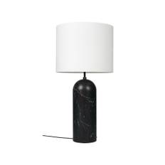 GUBI Gravity XL gulvlampe sort marmor/hvid, low
