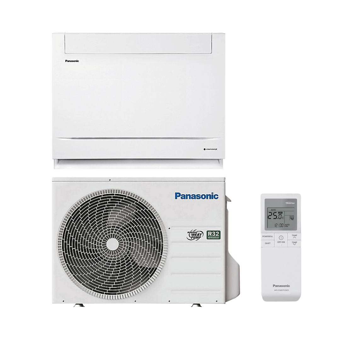 Panasonic KIT-Z35UFEAW-1, R32, Varmepumpe, 3,5 kW køl, Luft/luft, SEER 7,80, Gulvmodel, Sæt