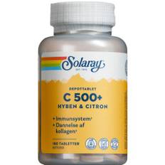 C-vitamin 500 mg M/hyben & citron 180 kapsler - Solaray