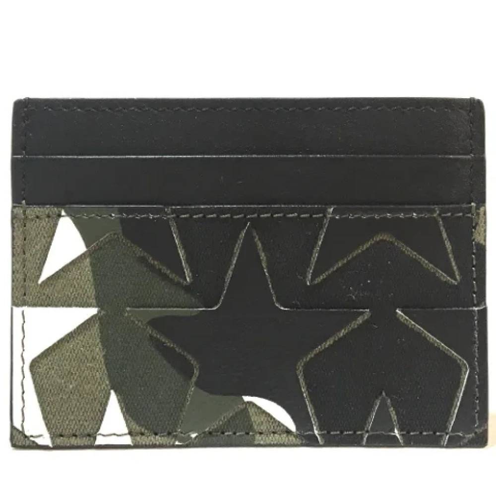 Valentino Vintage - Pre-owned Camouflage Mönster Korthållare Fodral Vintage - unisex - ONE Size - Läder