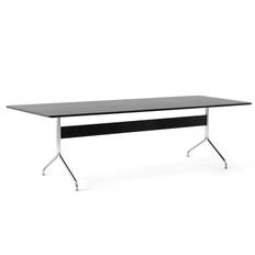 &Tradition Pavilion Av24 Spisebord 250x110 Cm /krom - Spisebord & Barbord Finér Sort Eg - 132996A262A087