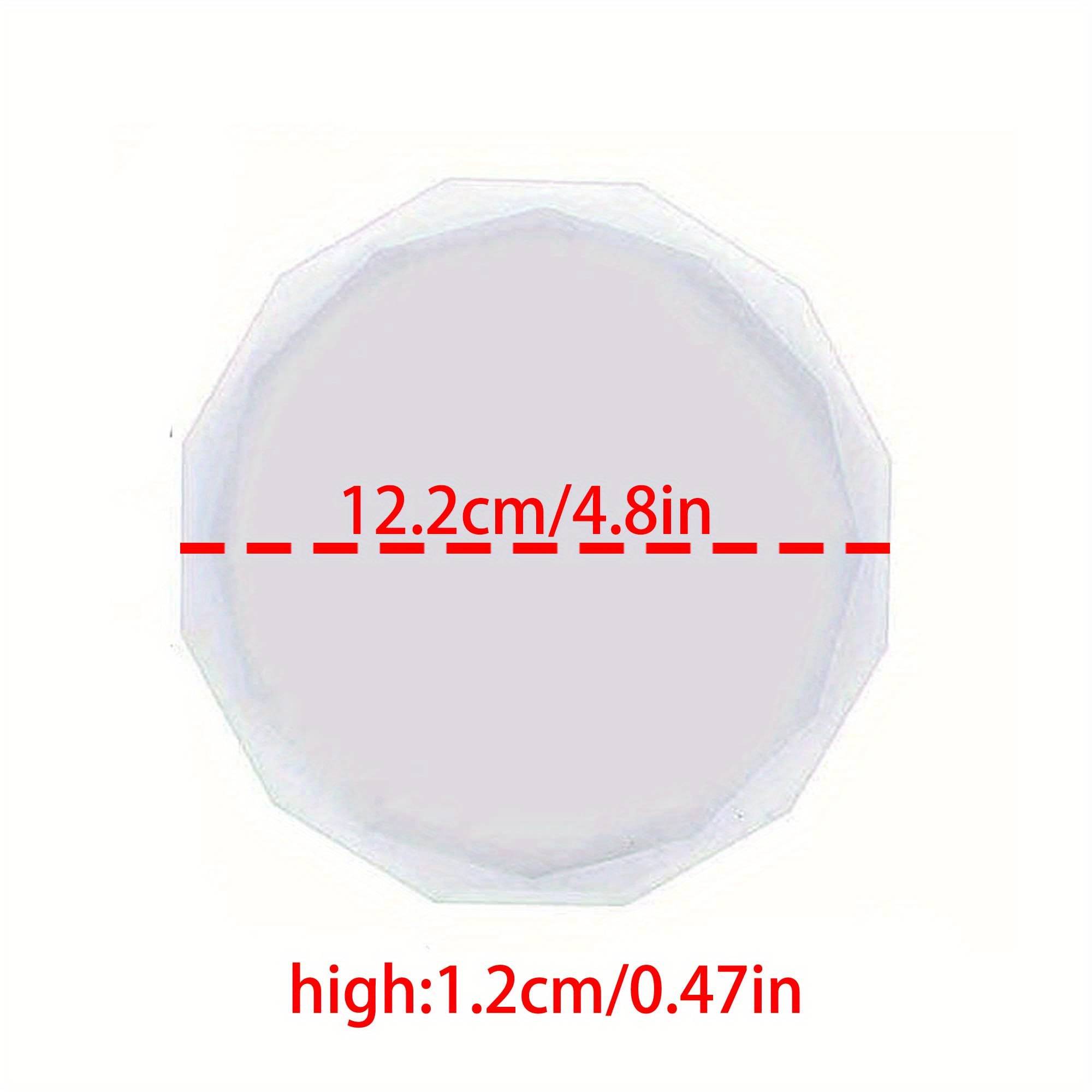 TEMU Mold For Crystal Coasters With Epoxy Resin, Casting Materials, Round Geometric Silicone Mold For Scented Candles, Suitable For Home Decor, Crafts, Ornaments, Gifts, And Parties
