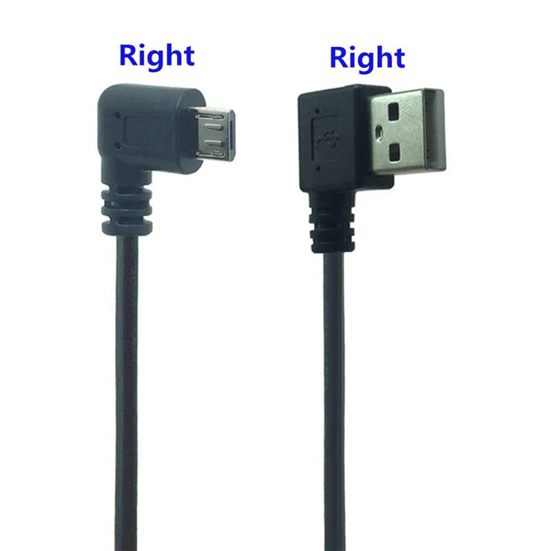 Mikro usb kabel usb 90 graders rät vinkel datasynkronisering och ladda usb typ a till mikro usb vänster förlängningskabel 0.2m för samsung telefon