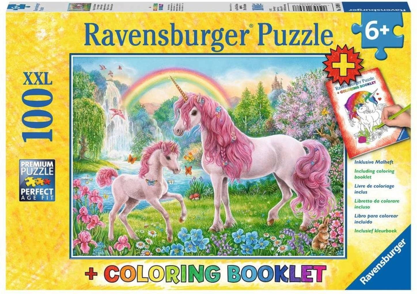 Ravensburger Pussel - Magiska Enhörningar, 100 bitar XXL