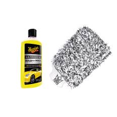 Vaxschampo Meguiars Ultimate Wash & Wax, 473 ml + Wash Mitt