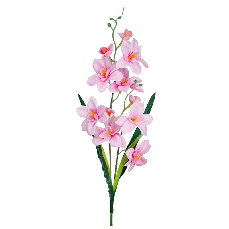 Kunstig Orkidé Pink på Stilk 50 cm med 7 Blomster.