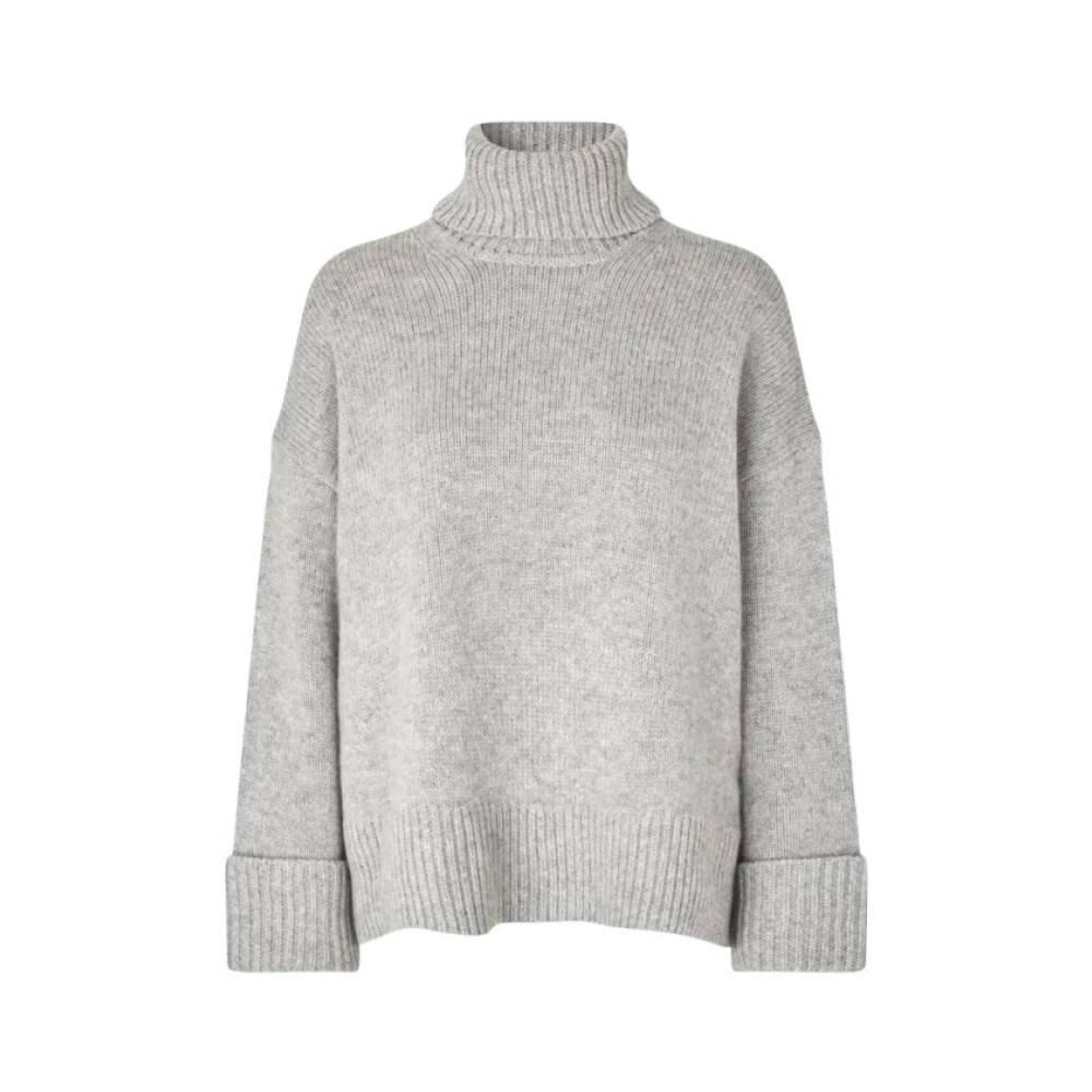 Samsøe Samsøe, Strik , Dame, Grå, 2XS, Uld, Sakeiku Pull