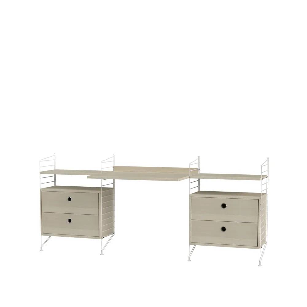 String String kontor ask & vit - Kombination C - Beige