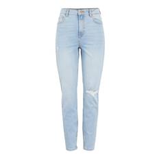 Pieces Leah - Mom jeans high waist - LIGHT BLUE / L