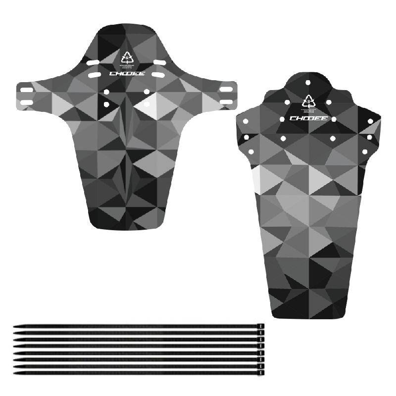 Chooee Bicycle Accessories,Bike Mudguard, MTB Fender, Mountain Road Bike Front+Rear Wheels Mud Guard Set, Cycling Part
