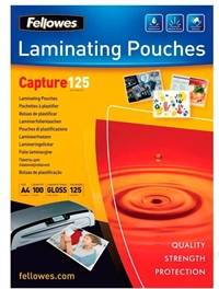 lamineringslomme Fellowes A4, blank, 125micron, 100 pr. pk..