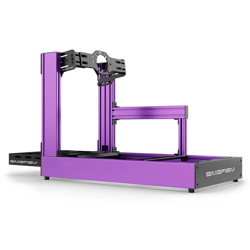 SIMGASM | Sport Aluminum Sim Racing Cockpit - Front Mount / Purple