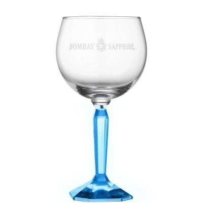 Bombay Sapphire Ginglas på fot 48 cl