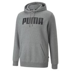 Men's Puma Essentials Full-Length's Hoodie, Gray, Size XS, Clothing - Medium Gray Heather - XS