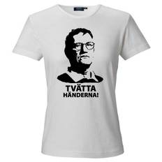 Tegnell T-shirt Tvätta Händerna | Dam - Vit - XL