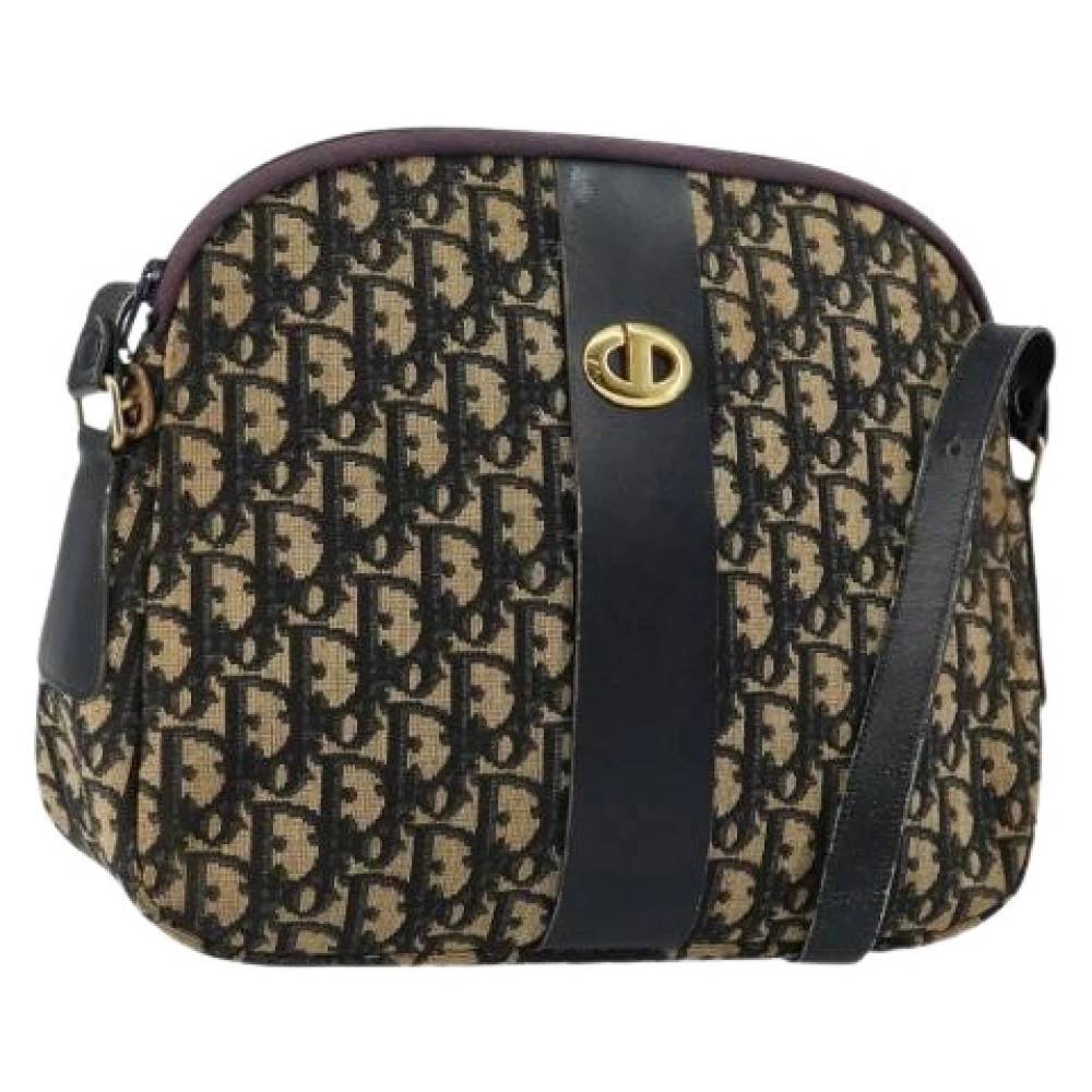 Dior Vintage Pre-owned Trotter Canvas Shoulder Bag - Vintage - Dame - Flerfarvet - ONE SIZE - Uld