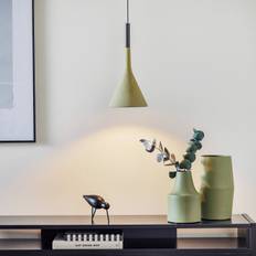 Foscarini Designer hængelampe Aplomb, dæmpbar, Grøn, Køkken, Beton, Design