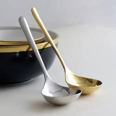TEMU 2pcs Premium Stainless Steel Soup Spoons With Long Handles, Durable Thick Soup Spoons For Hot Pot, Ramen, , Kitchen Cooking Utensils For Home And Restaurant Use
