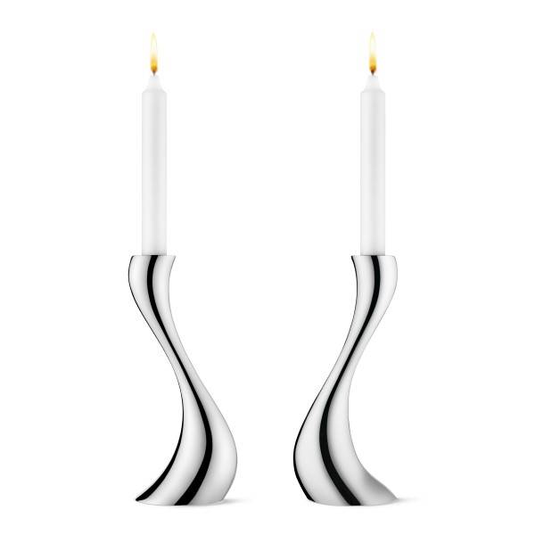 Georg Jensen – Mellem Cobra lysestager (2 stk.)
