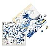 Adult Sustainable Jigsaw Puzzle Hokusai: The Great Wave: 1000-Pieces. Ethical, Sustainable, Earth-Friendly